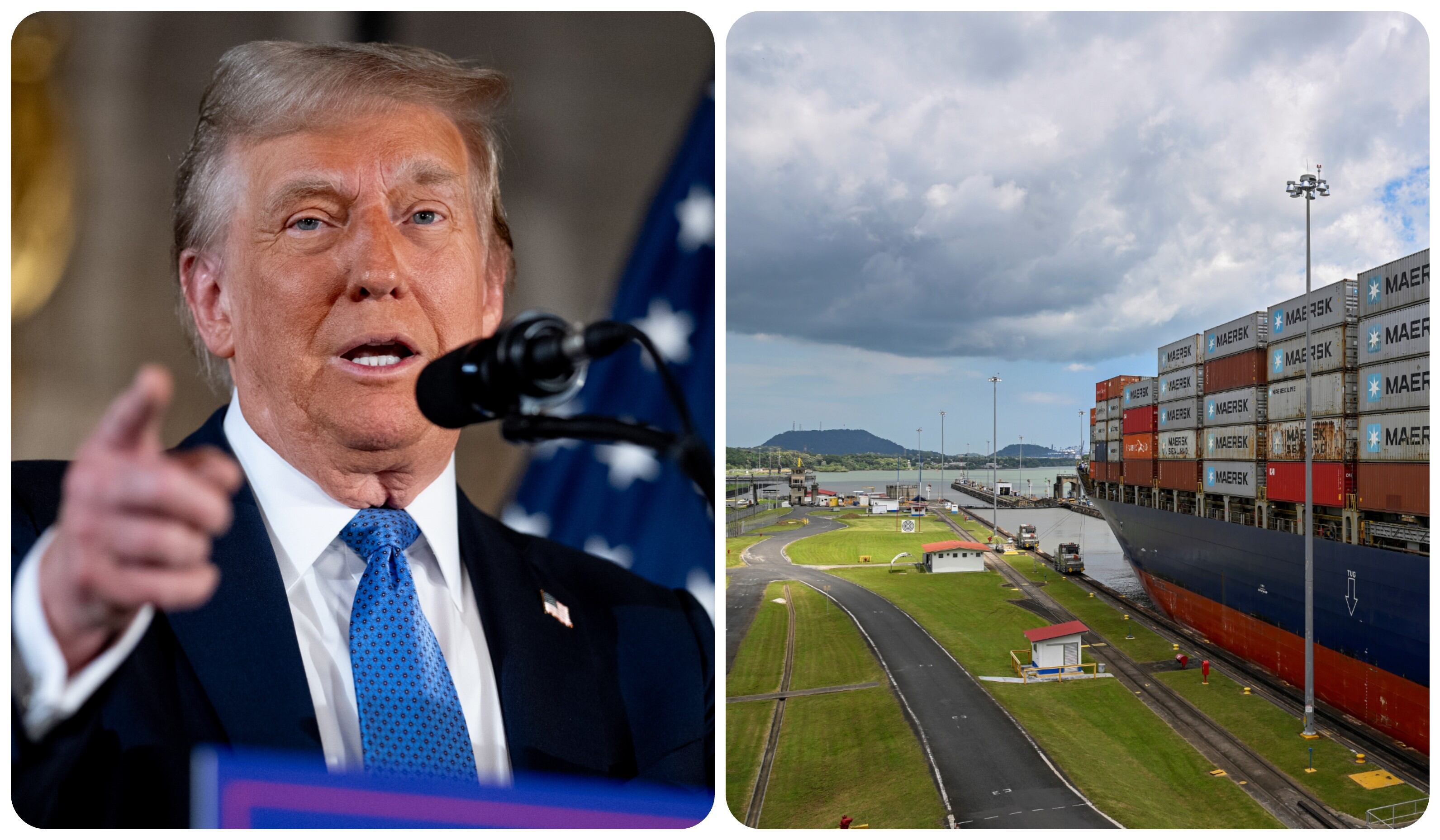El presidente Donald Trump amenazó con quedarse con el control del canal y el presidente de Panamá le respondió