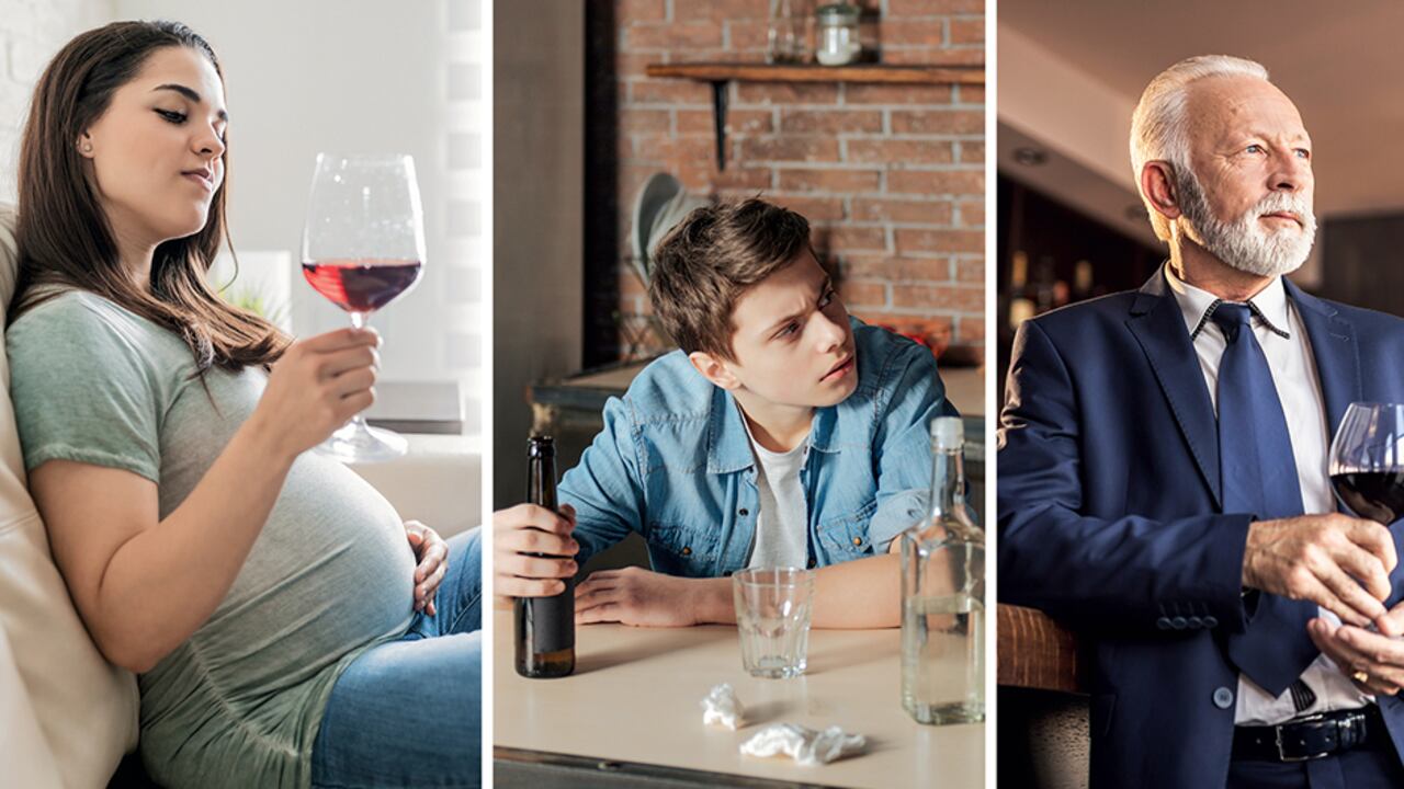 En estas tres etapas de la vida, incluso el consumo moderado puede implicar problemas de memoria, cambios en la personalidad y pérdida del juicio, entre otros trastornos.