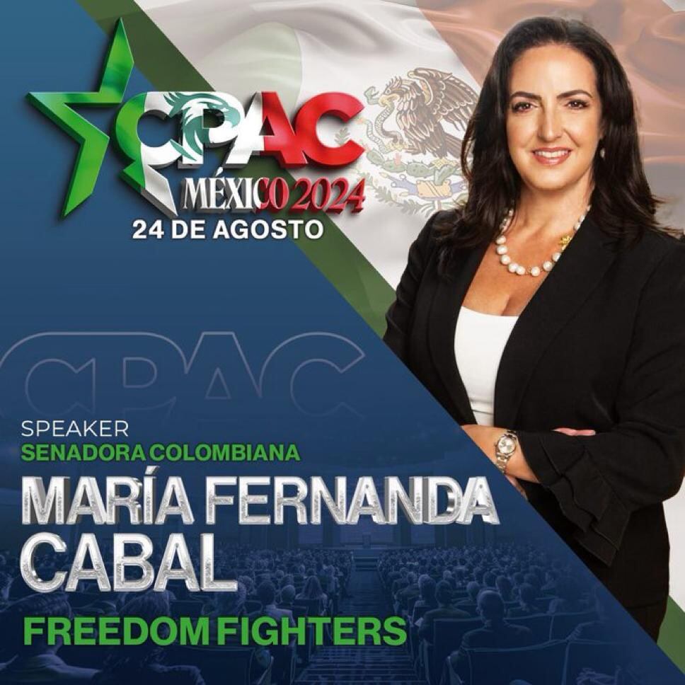 La senadora participó de la Conferencia conservadora en México