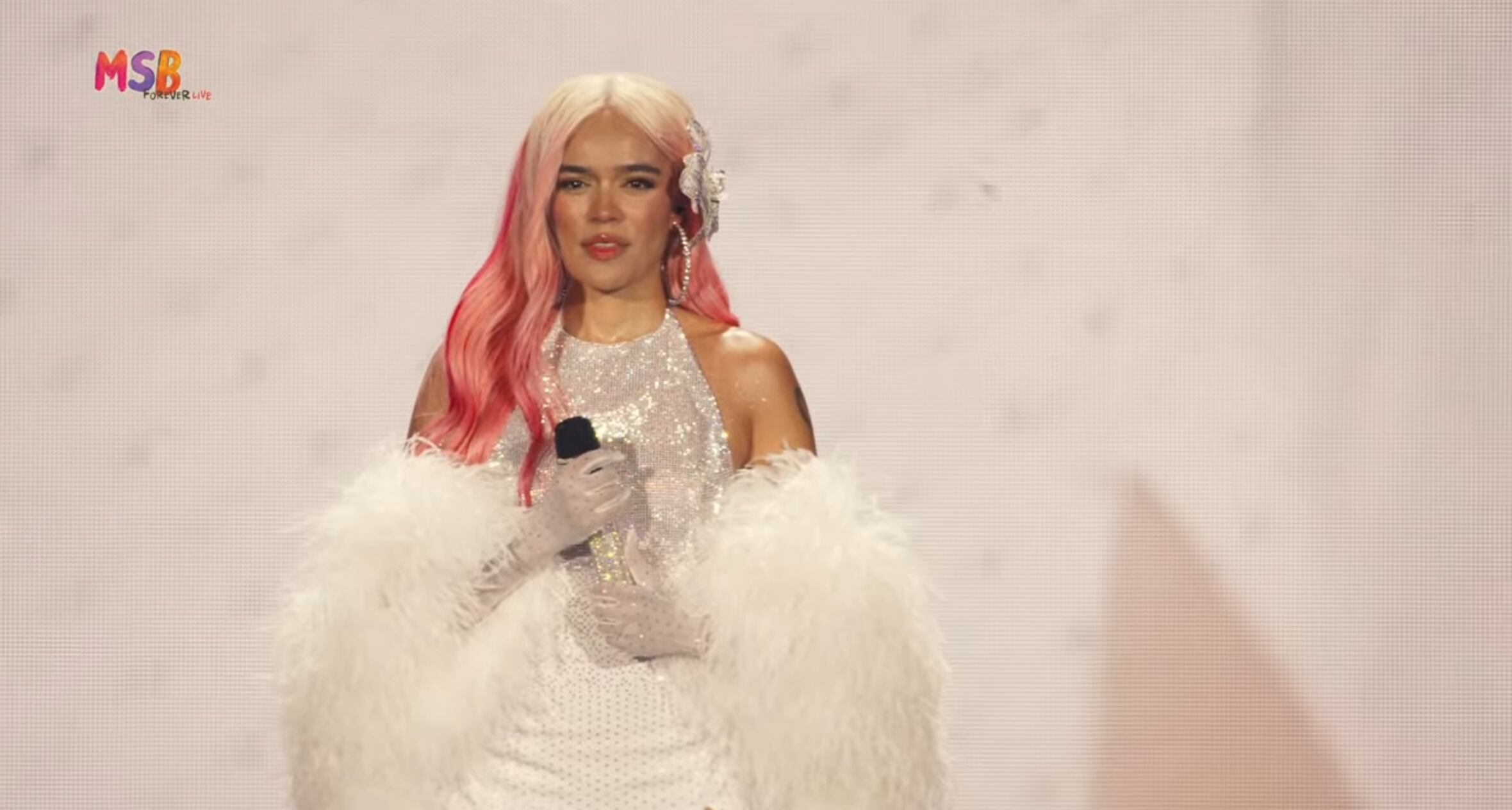 Karol en su más reciente concierto en Madrid.