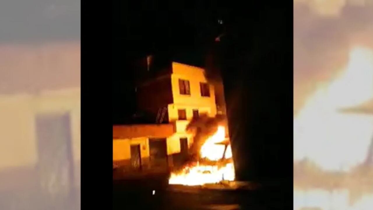 Imagen de referencia de incendio en Medellín.