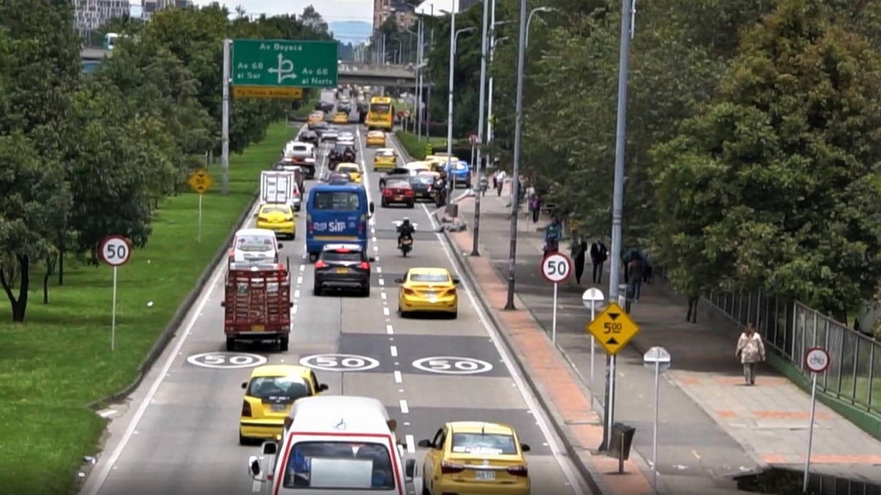 La Autopista Norte, la Av. calle 26 y la Av. carrera 7 entre calles 93 y 95, se suman al resto de corredores viales de la ciudad con límite máximo de velocidad a 50km/h