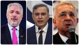 Iván Duque, Tarek William Saab y Álvaro Uribe