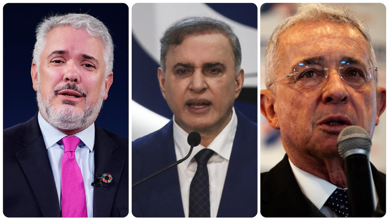 Iván Duque, Tarek William Saab y Álvaro Uribe