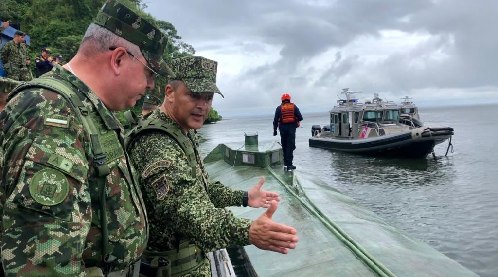 El comandante de las Fuerzas Militares destacó la labor realizada por la Armada.