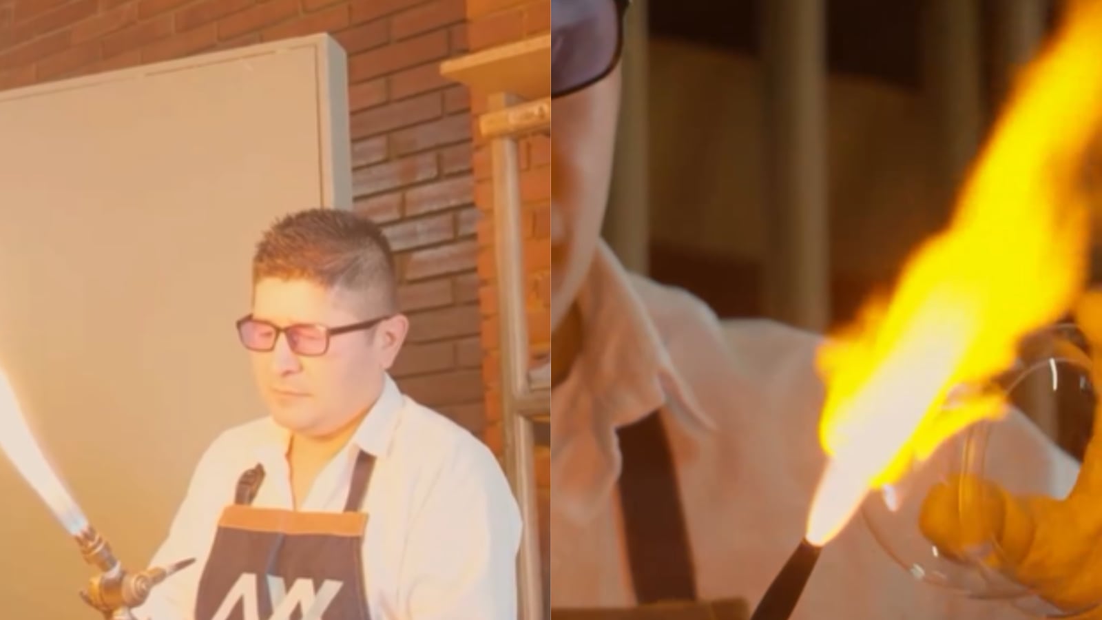 El taller en el Museo del Vidrio es una de las partes que más llama la atención de los visitantes