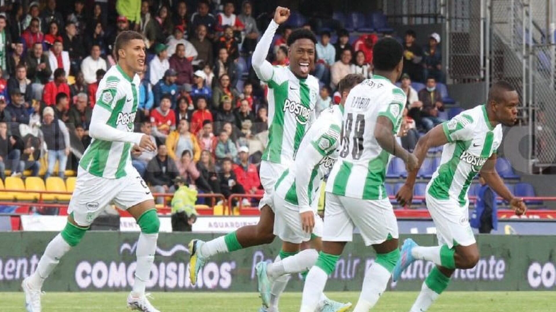 Yerson Candelo marcó el gol que le dio el triunfo a Atlético Nacional.