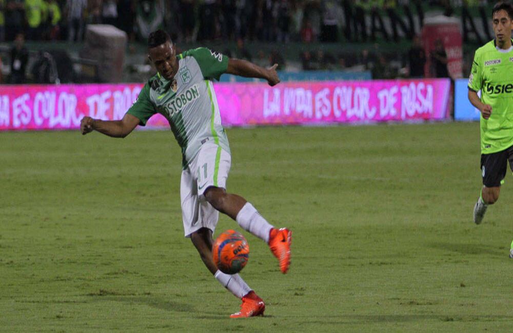 Andrés Ibargüen marcó un golazo con el que Nacional se puso adelante por 3 a 1.  Fotografía: Pablo Monsalve/SEMANA.