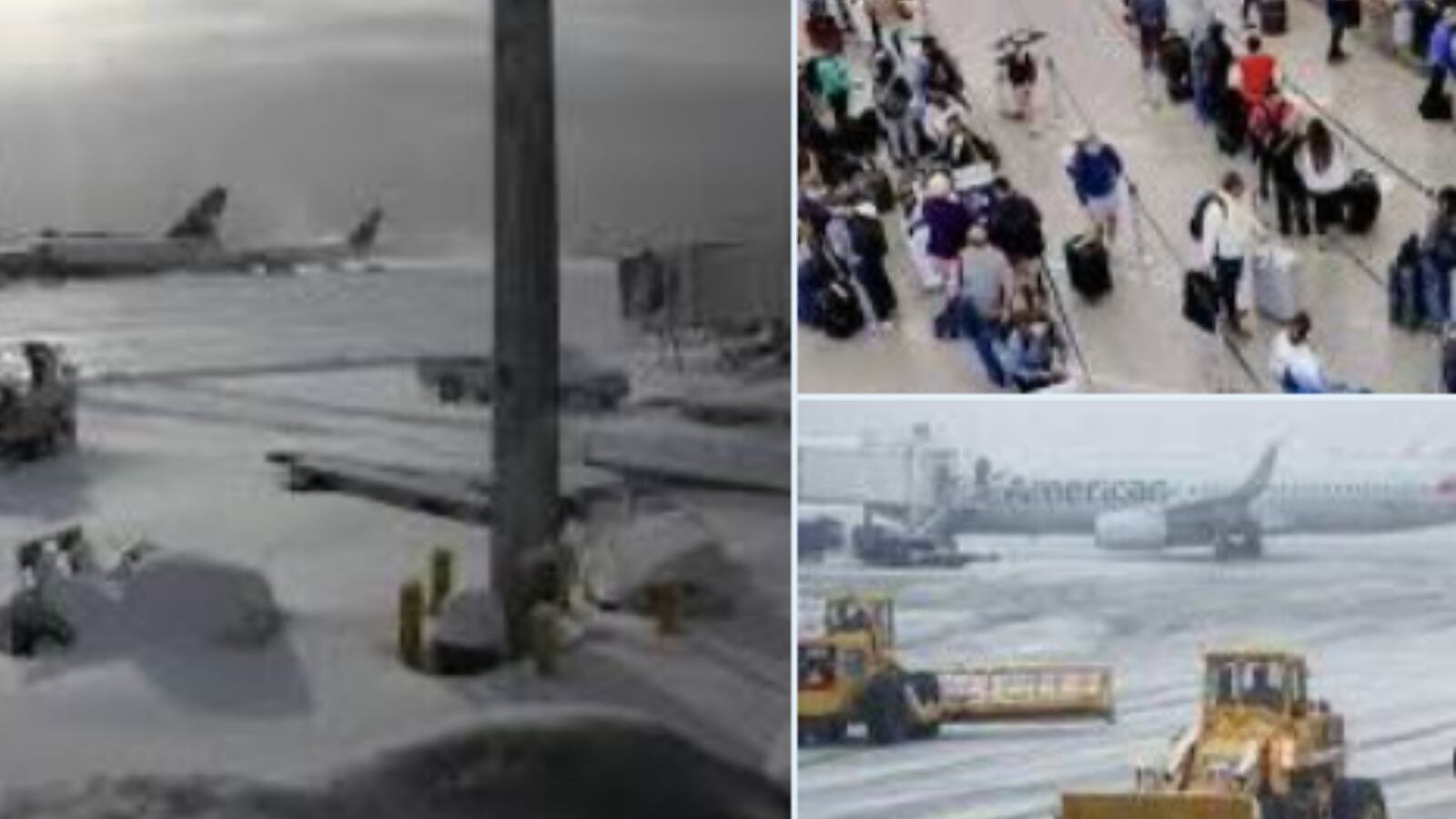 La tormenta invernal de este sábado ha obligado a retrasar y cancelar numerosos vuelos en el noreste de Estados Unidos.