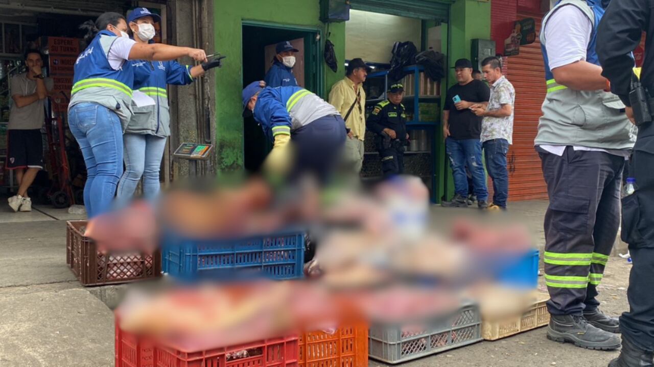 Hallazgos en carnicerías de Medellín.