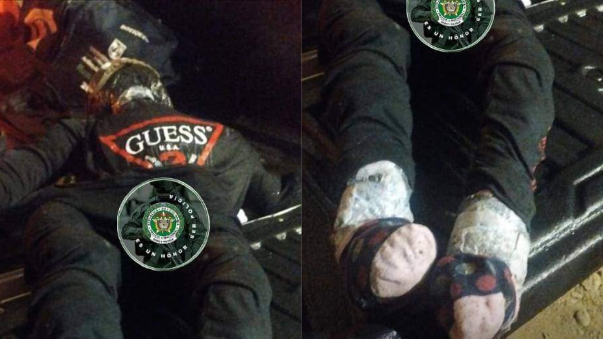 Muñeco de la muerte para atacar, supuestamente, a la fuerza pública en Antioquia.