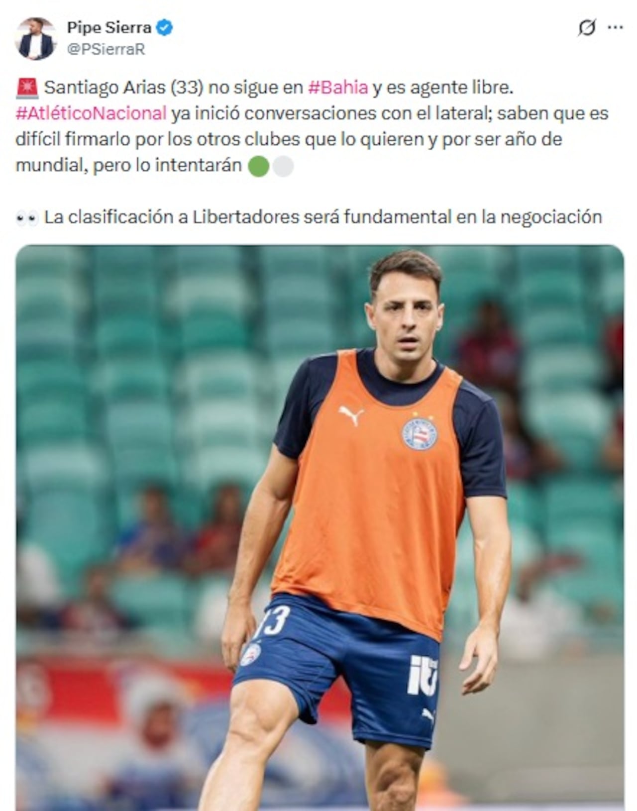 Pantallazo X: @PSierraR