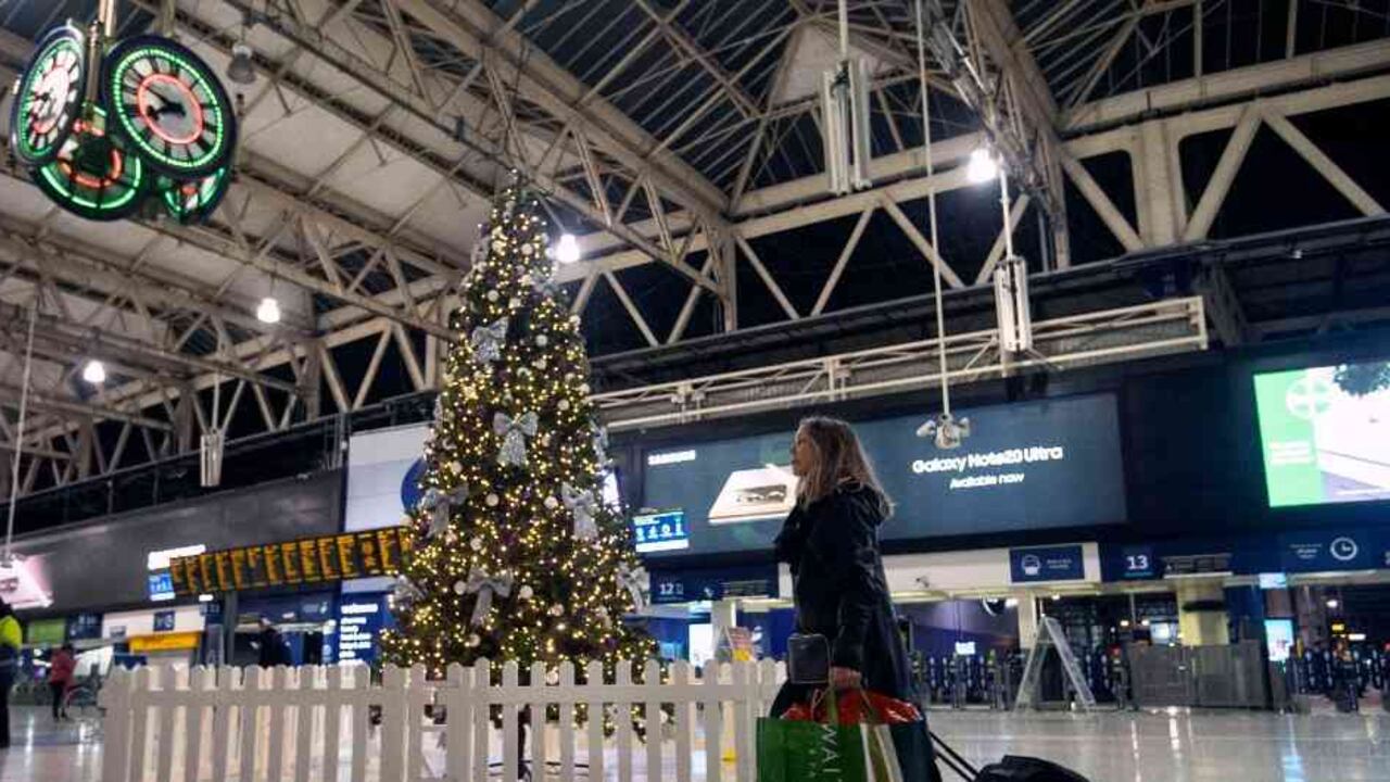 Estación de trenes en Londres.