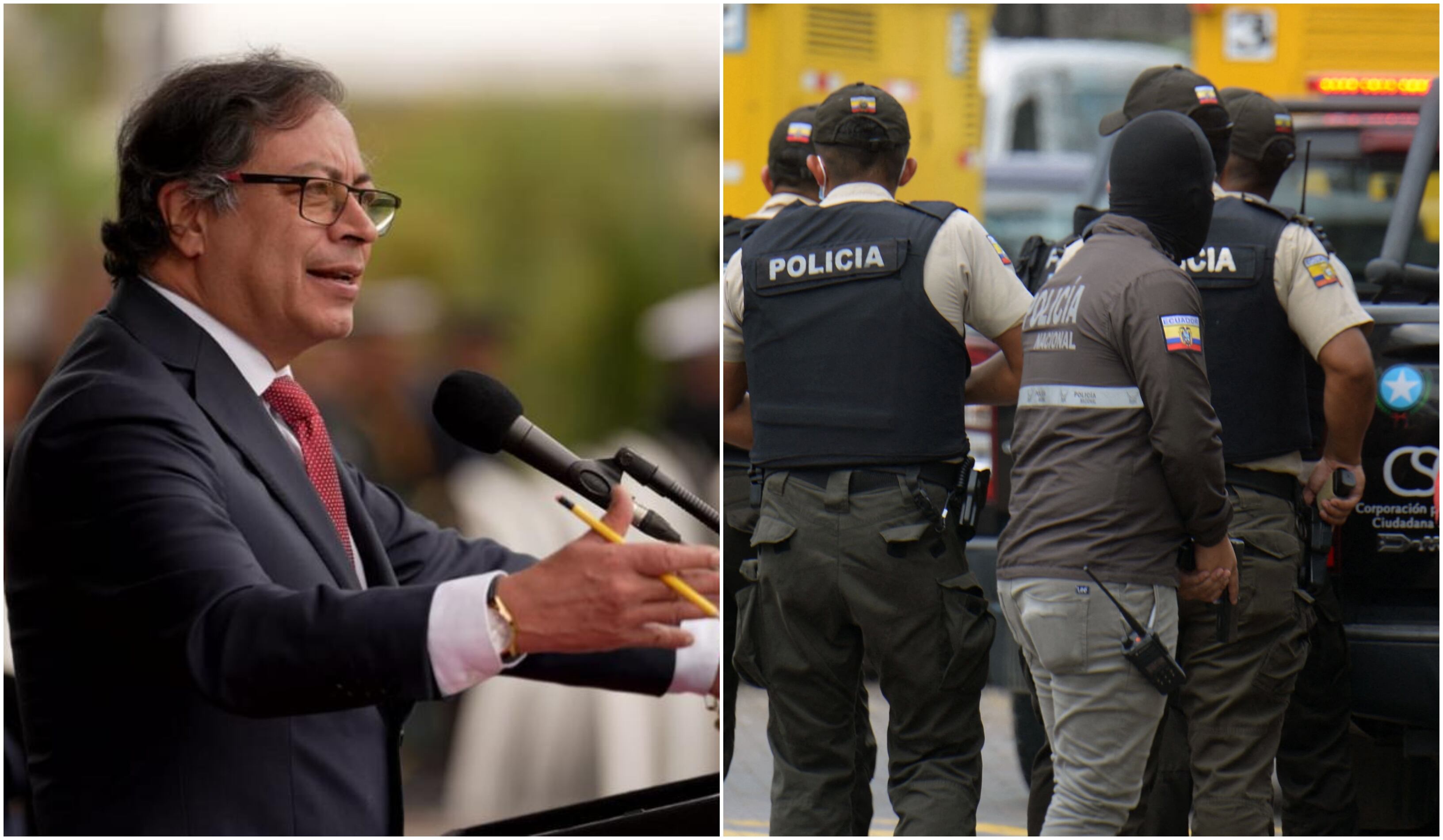 Presidente Gustavo Petro y crisis en Ecuador