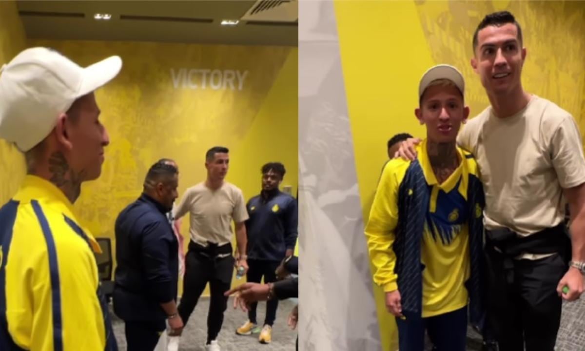 La Liendra cumplió el sueño de conocer a Cristiano Ronaldo.