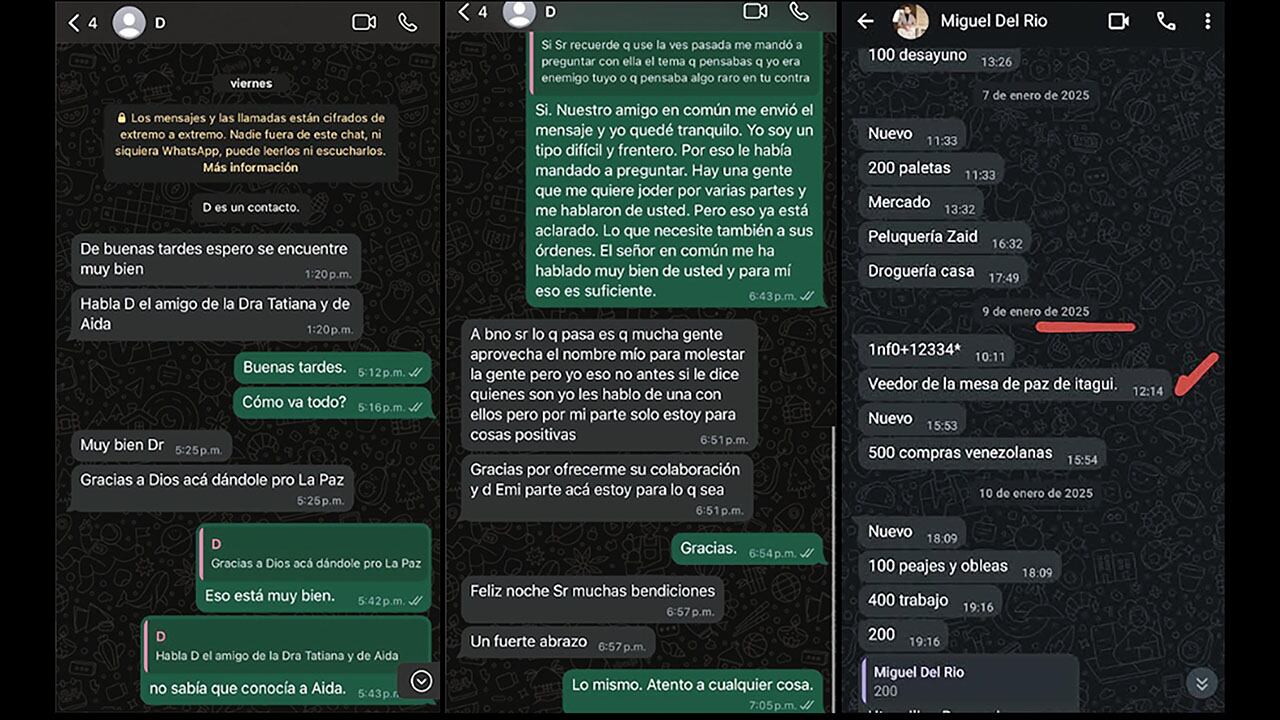 Bustamante le contó a SEMANA que fue testigo de esa situación durante una videollamada que tuvo Del Río con alias Douglas.