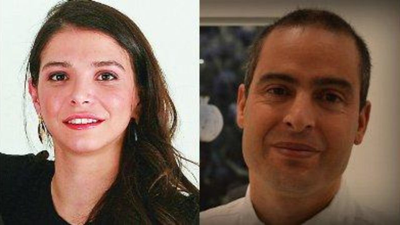 María Paz Gaviria, directora de Artbo, y Juan Fernando Herrán.