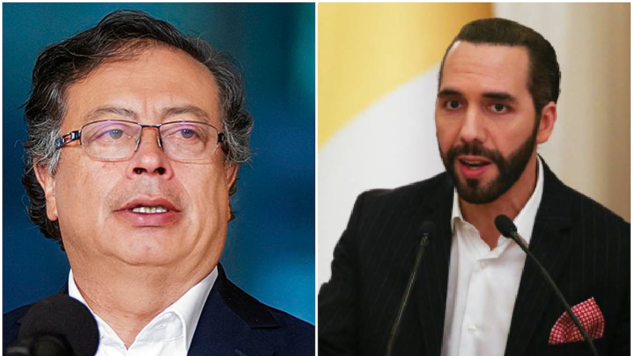 Presidente Gustavo Petro y el mandatario de El Salvador, Nayib Bukele