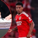 Es oficial el nuevo equipo de Richard Ríos: deja Benfica por un club de Asia.