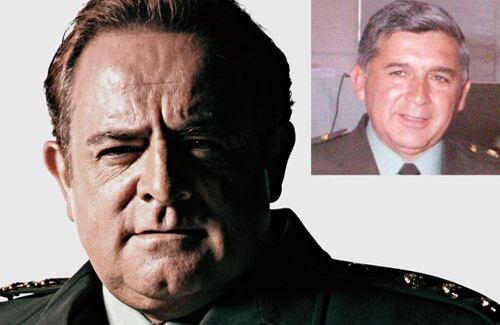 Para el papel del GENERAL ROSSO JOSÉ SERRANO se escogió a  Germán Quintero.Su lenguaje y actitudes hacen recordar los días de poder y gloria del “mejor policía del mundo”