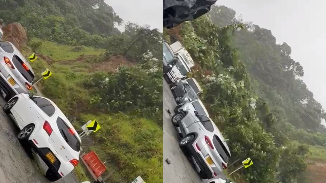El alud sepultó varios carros.