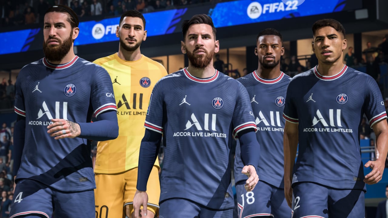 Lionel Messi y su portada en FIFA 22