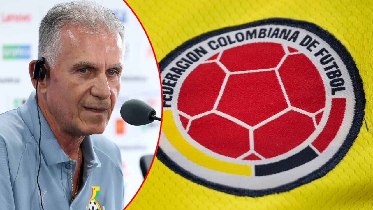 Carlos Queiroz / Logo de la Federación Colombiana de Fútbol