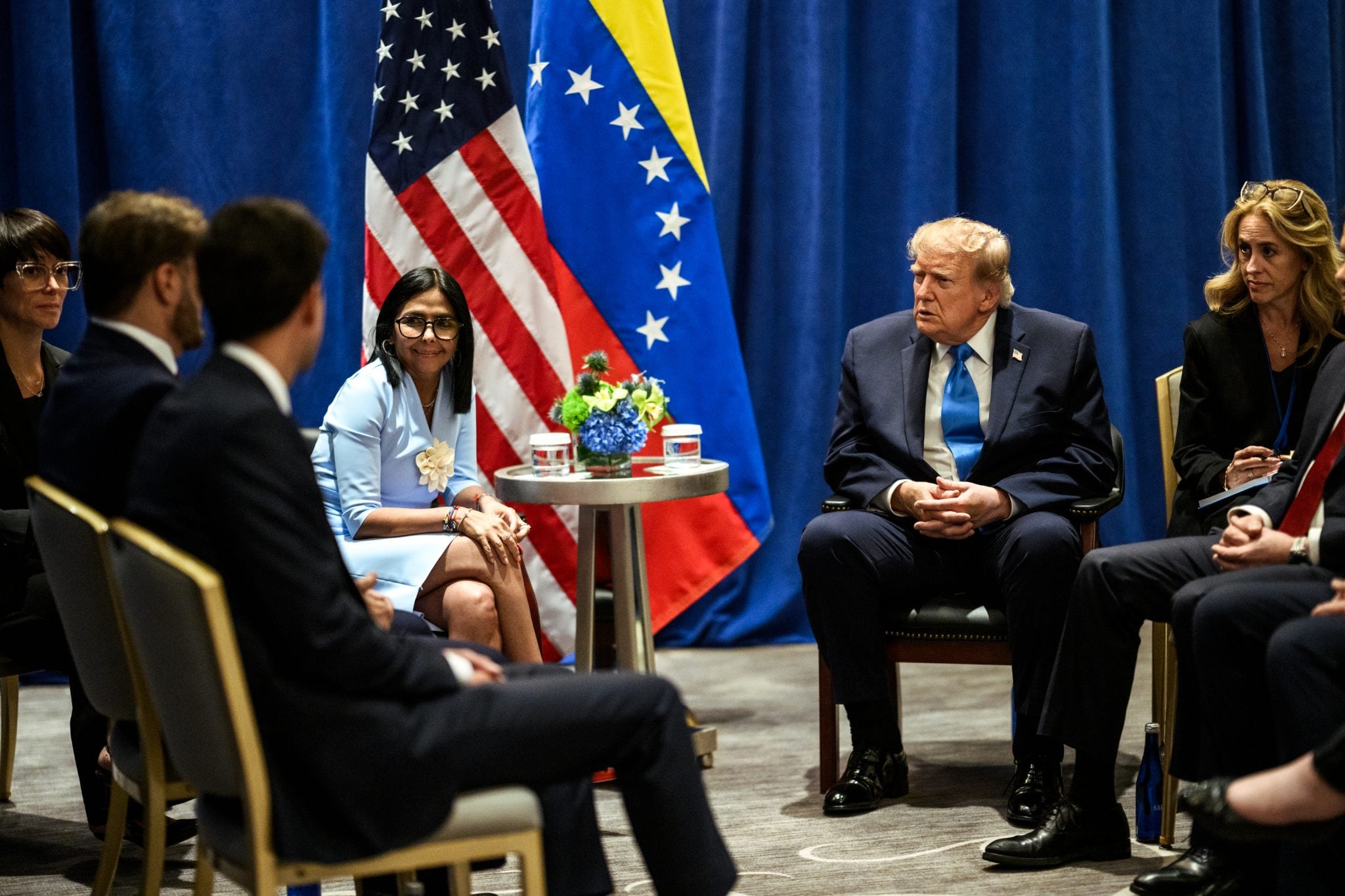 Donald Trump y Delcy Rodríguez se reunieron el 22 de septiembre en Nueva York durante la Semana de Alto Nivel de la Asamblea General de la ONU.
