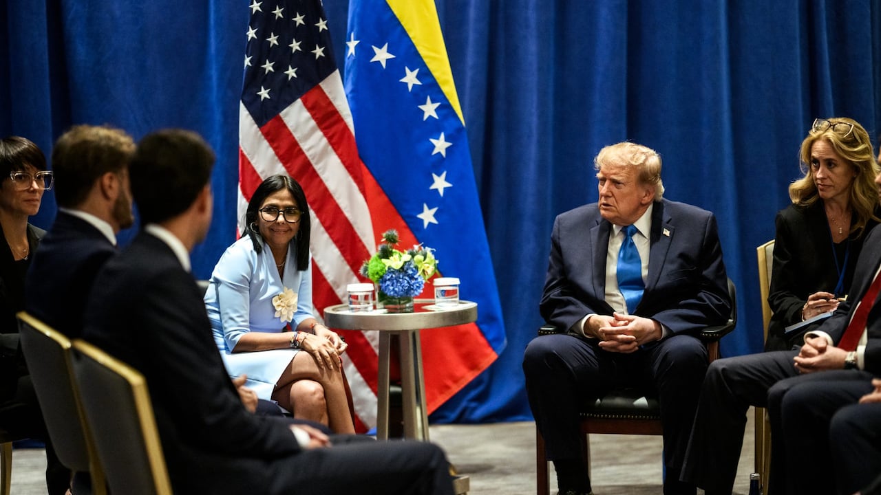 Donald Trump y Delcy Rodríguez se reunieron el 22 de septiembre en Nueva York durante la Semana de Alto Nivel de la Asamblea General de la ONU.