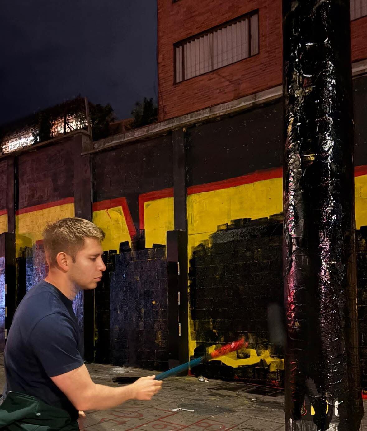 Mural borrado en Bogotá