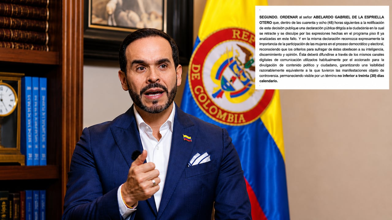 Un juez le ordenó al candidato a la Presidencia, Abelardo de la Espriella, retractarse por comentario.