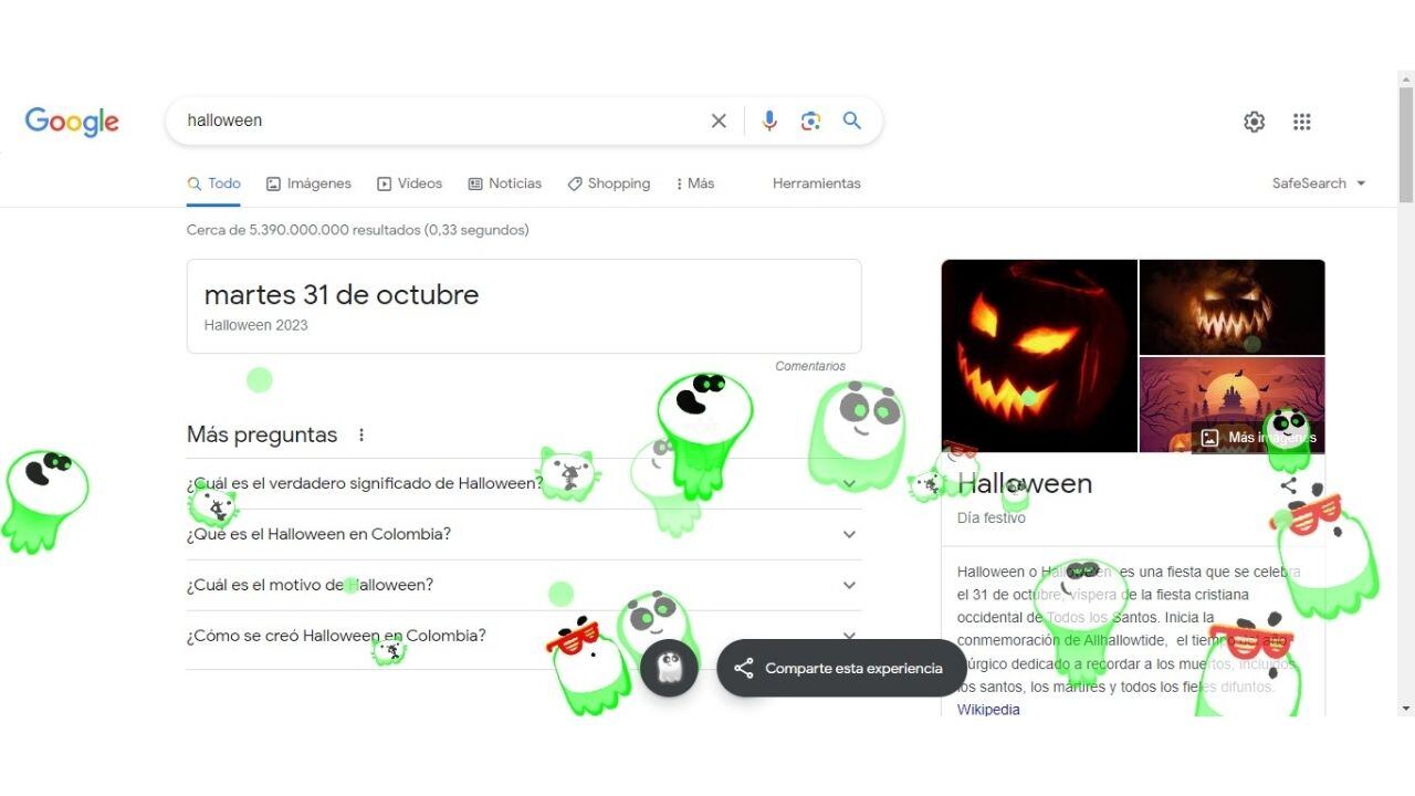 Halloween en Google