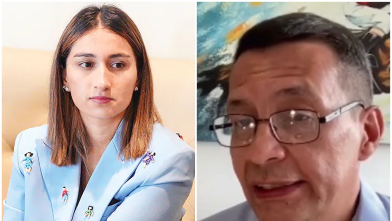 Laura Sarabia y el coronel en retiro Miguel Tunjano, experto en cultivos ilícitos.