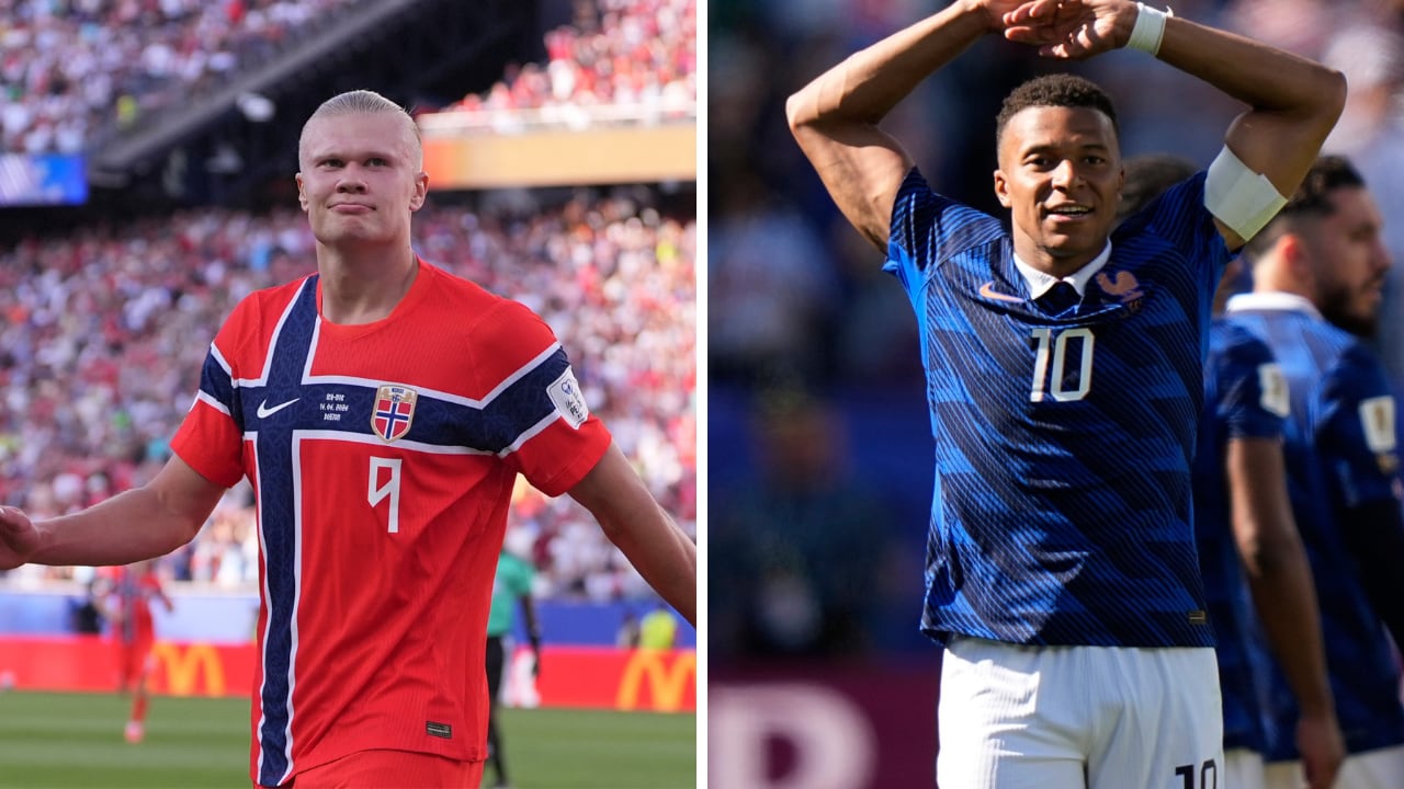 Haaland (izq.) y Mbappé (der.) las figuras de Noruega y Francia en el arranque de este Mundial 2026.