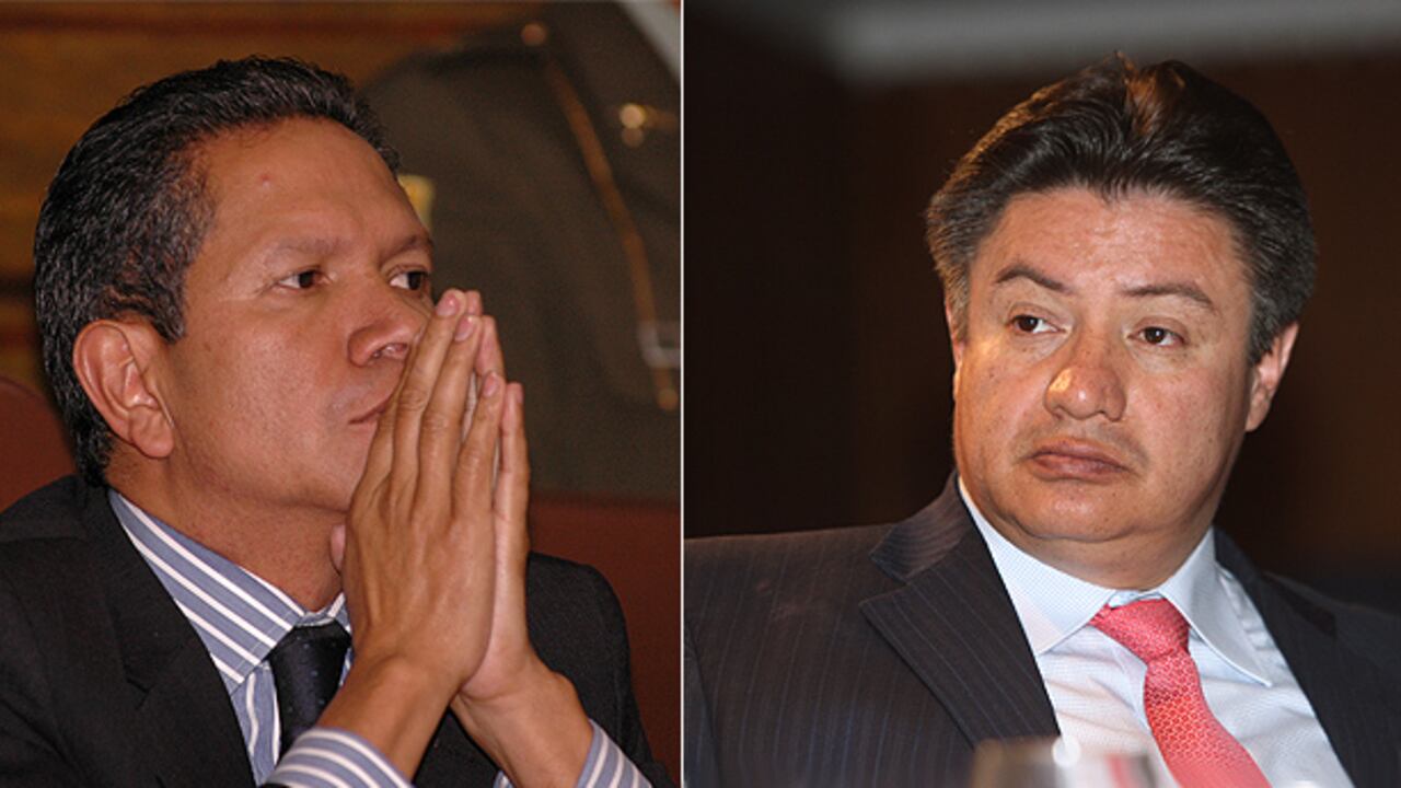 El exconcejal Hipólito Moreno (izq.) y el exsecretario de Salud, Héctor Zambrano, fueron llamados por la Fiscalía para imputación de cargos.