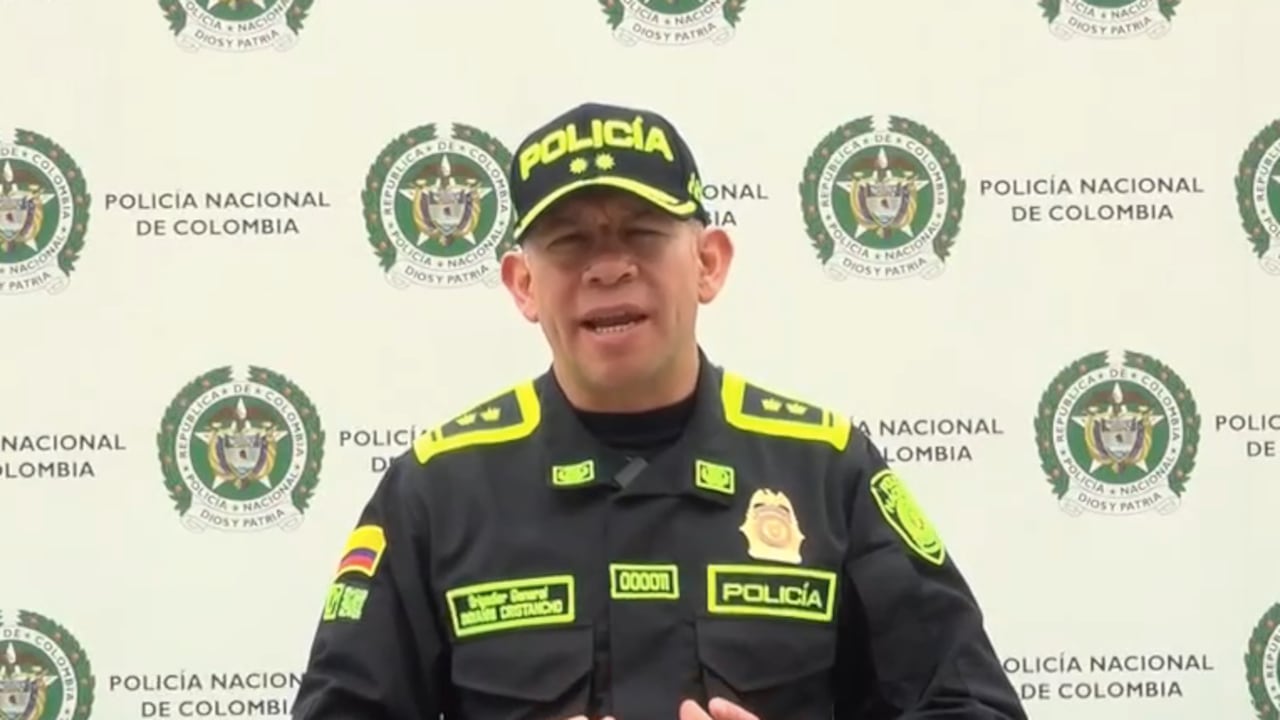 El brigadier general Giovanni Cristancho, comandante de la Policía Metropolitana de Bogotá.