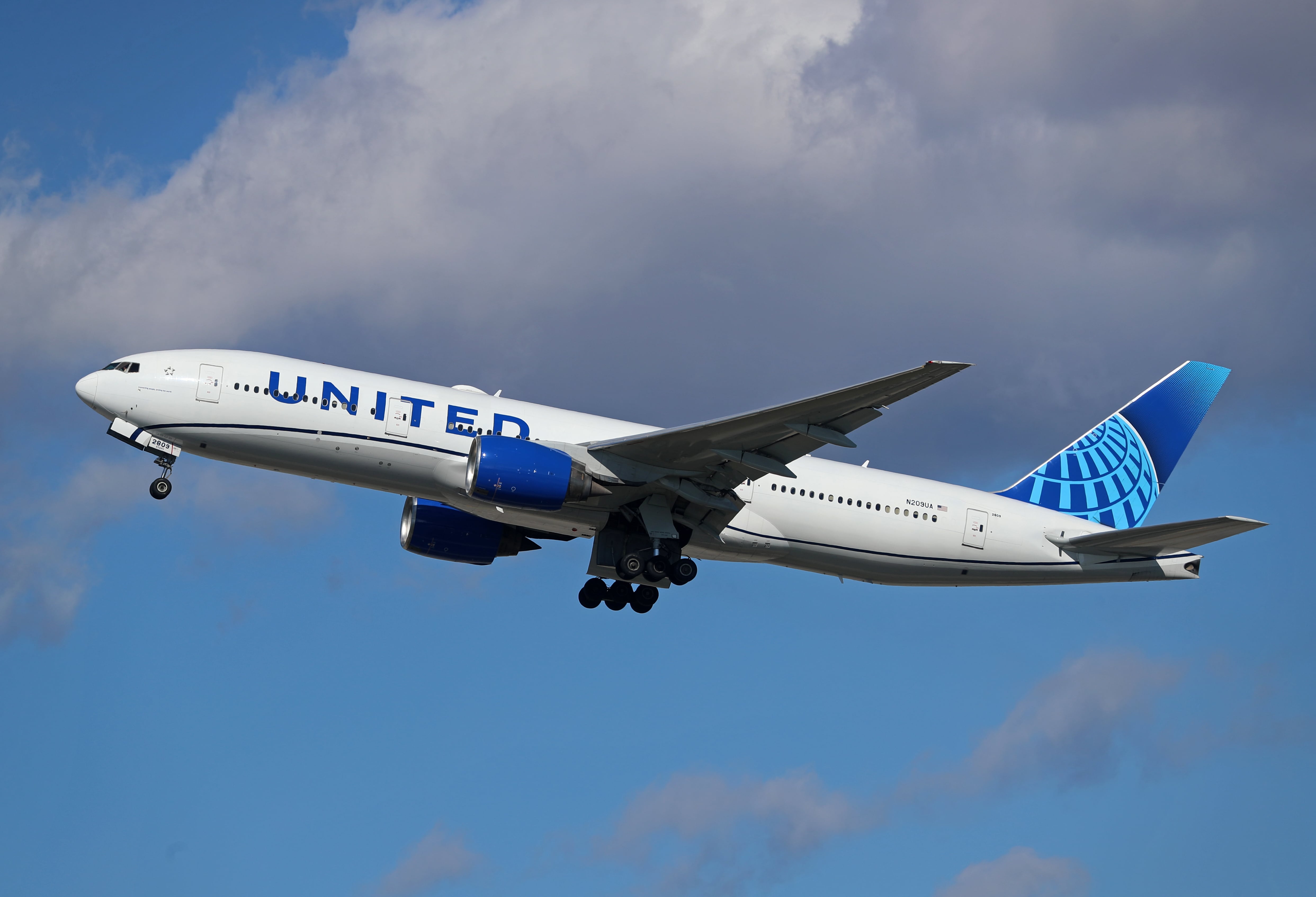 Avión de United Airlines