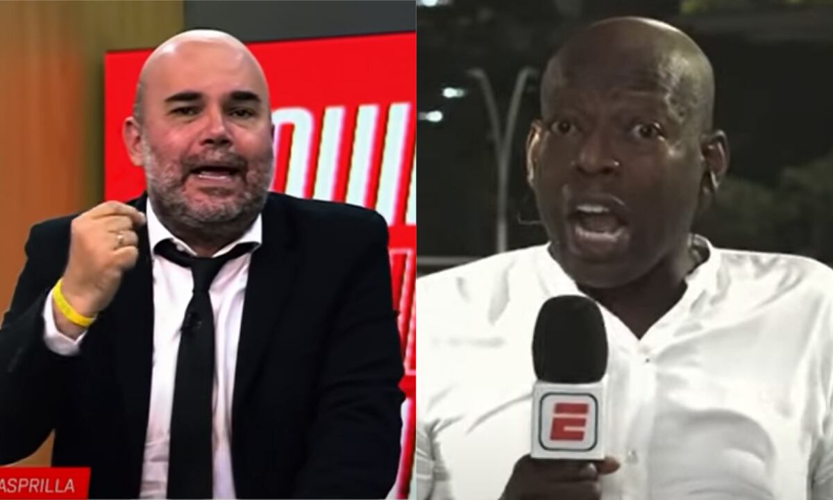 Andrés Marocco y Faustino Asprilla. Foto: Captura de pantalla - Cana de YouTube ESPN Fans