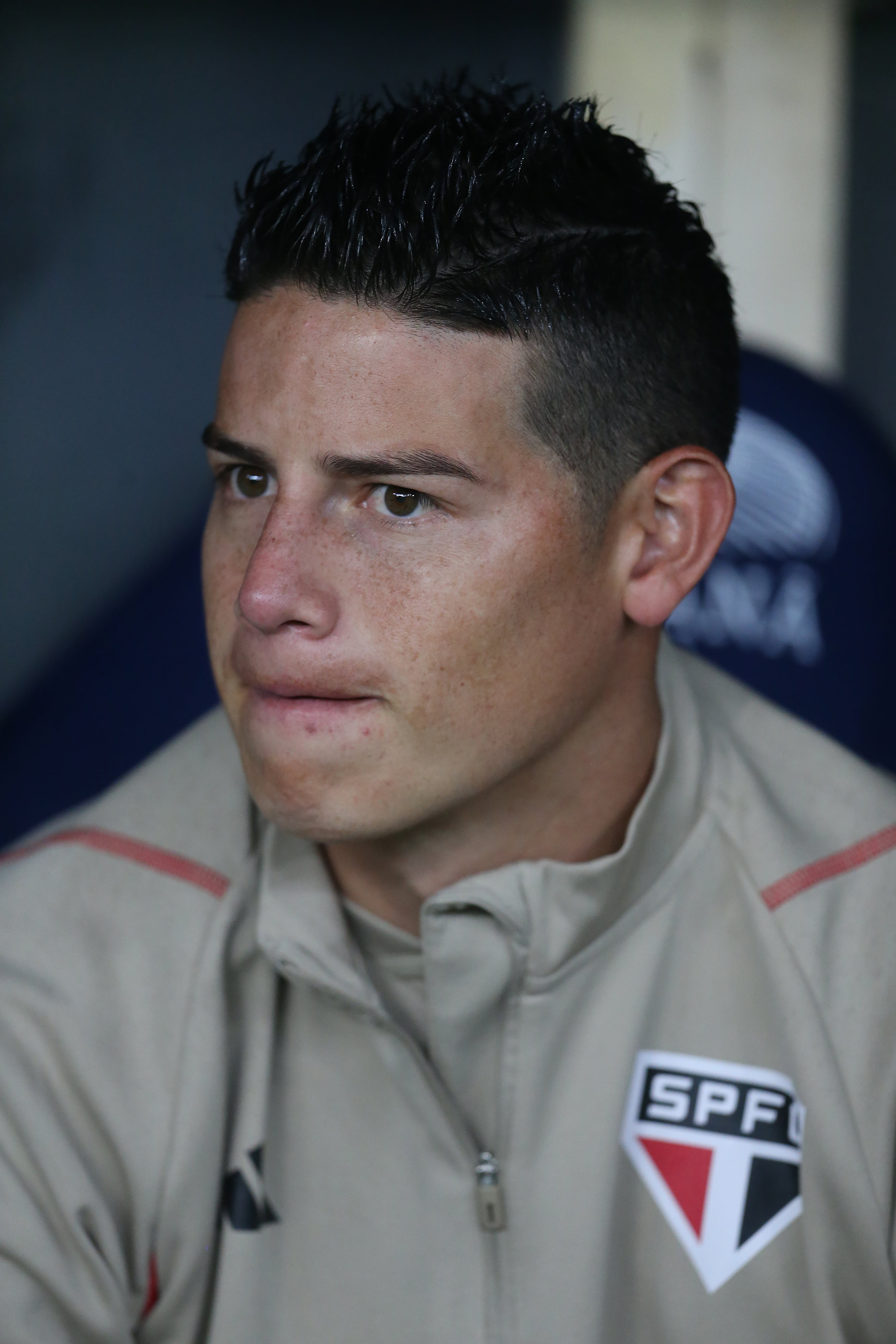RIO DE JANEIRO, BRAZIL - AUGUST 13: James Rodríguez of Sao Paulo during Campeonato Brasileiro Serie A match between Flamengo and Sao Paulo at Maracana Stadium on August 13, 2023 in Rio de Janeiro, Brazil. (Photo by Daniel Castelo Branco/Eurasia Sport Images/Getty Images)