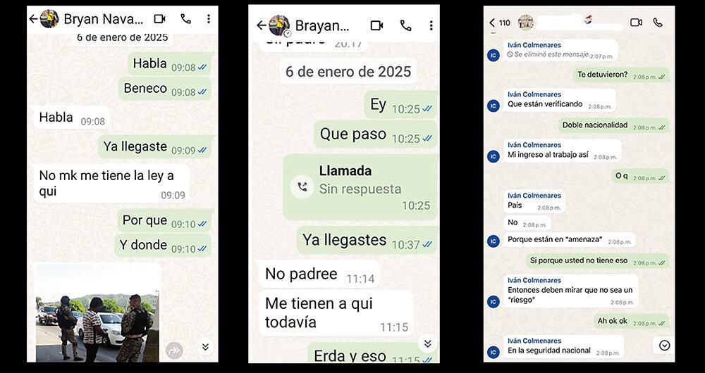 Estos fueron los últimos mensajes que se conocieron de Bryan.