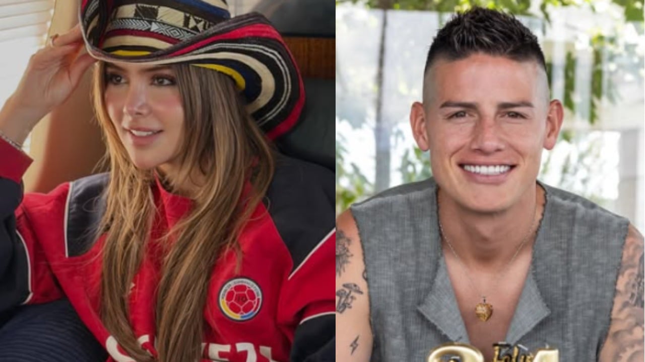 Luisa Duque y James Rodríguez.