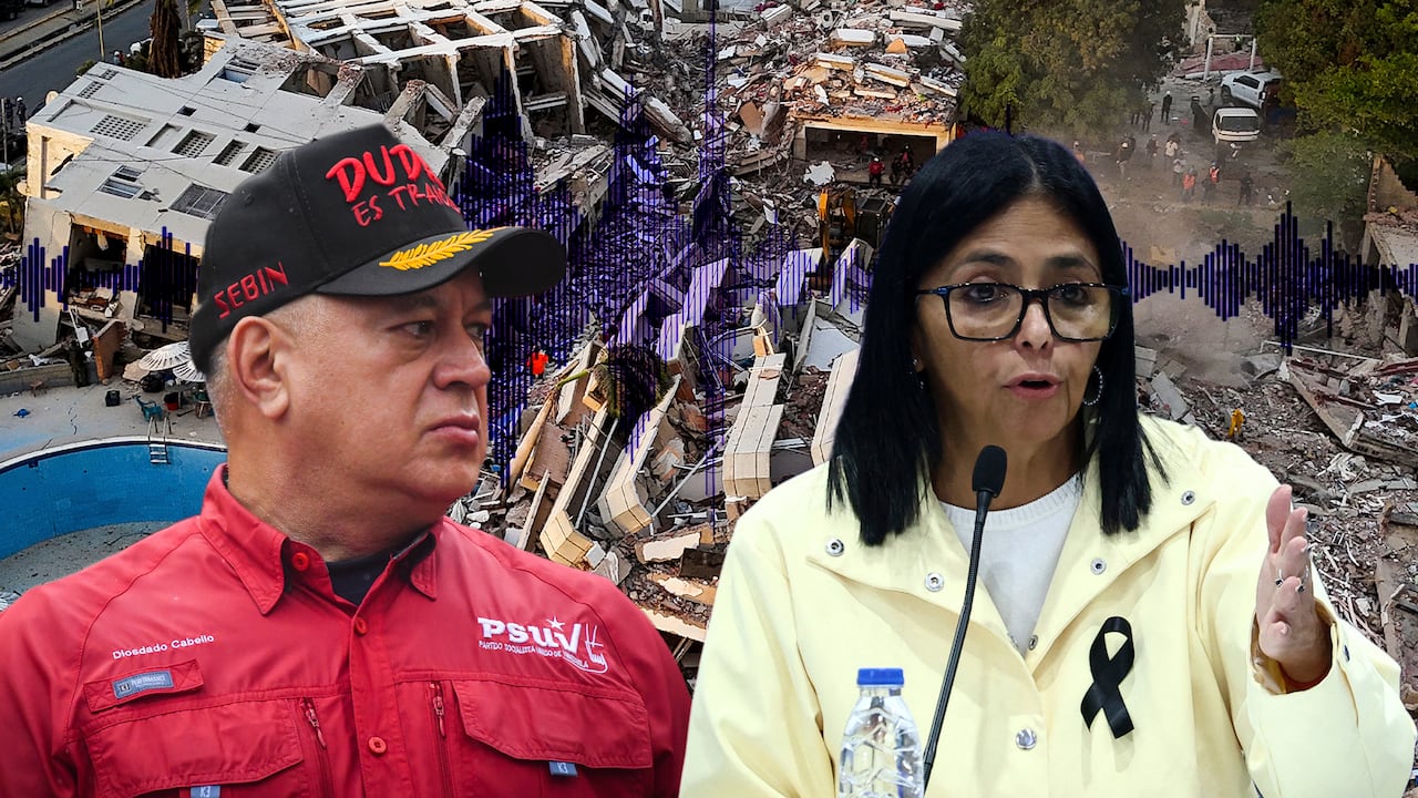 Diosdado Cabello y Delcy Rodríguez.