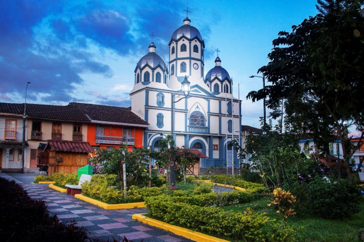 Filandia, Quindío, fue candidata ganadora del concurso de ONU Turismo por representar los valores de la agricultura colombiana y construir experiencias para los turistas a partir de ellos.  Crédito: Alcaldía de Filandia.
