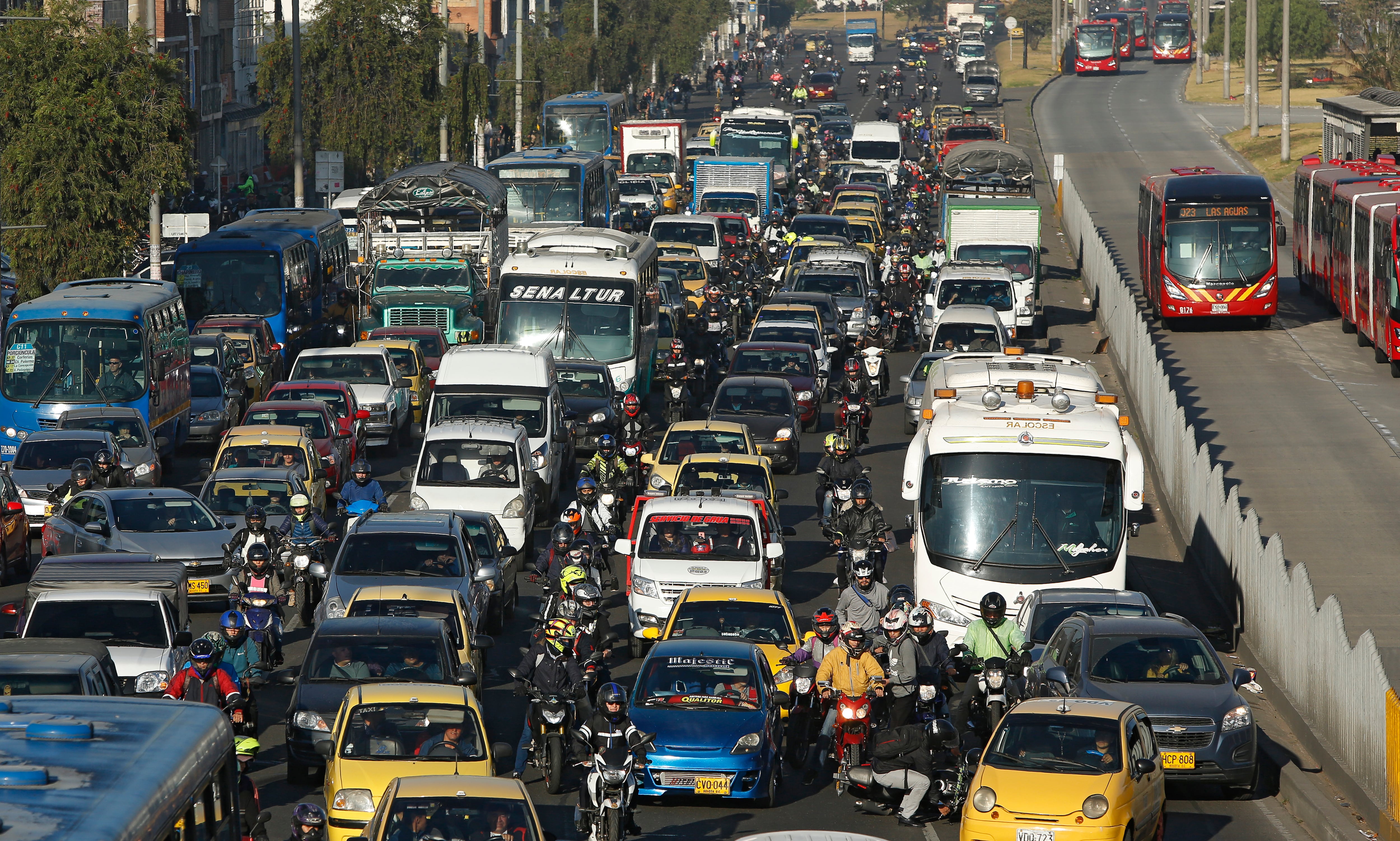 Trancones en Bogotá