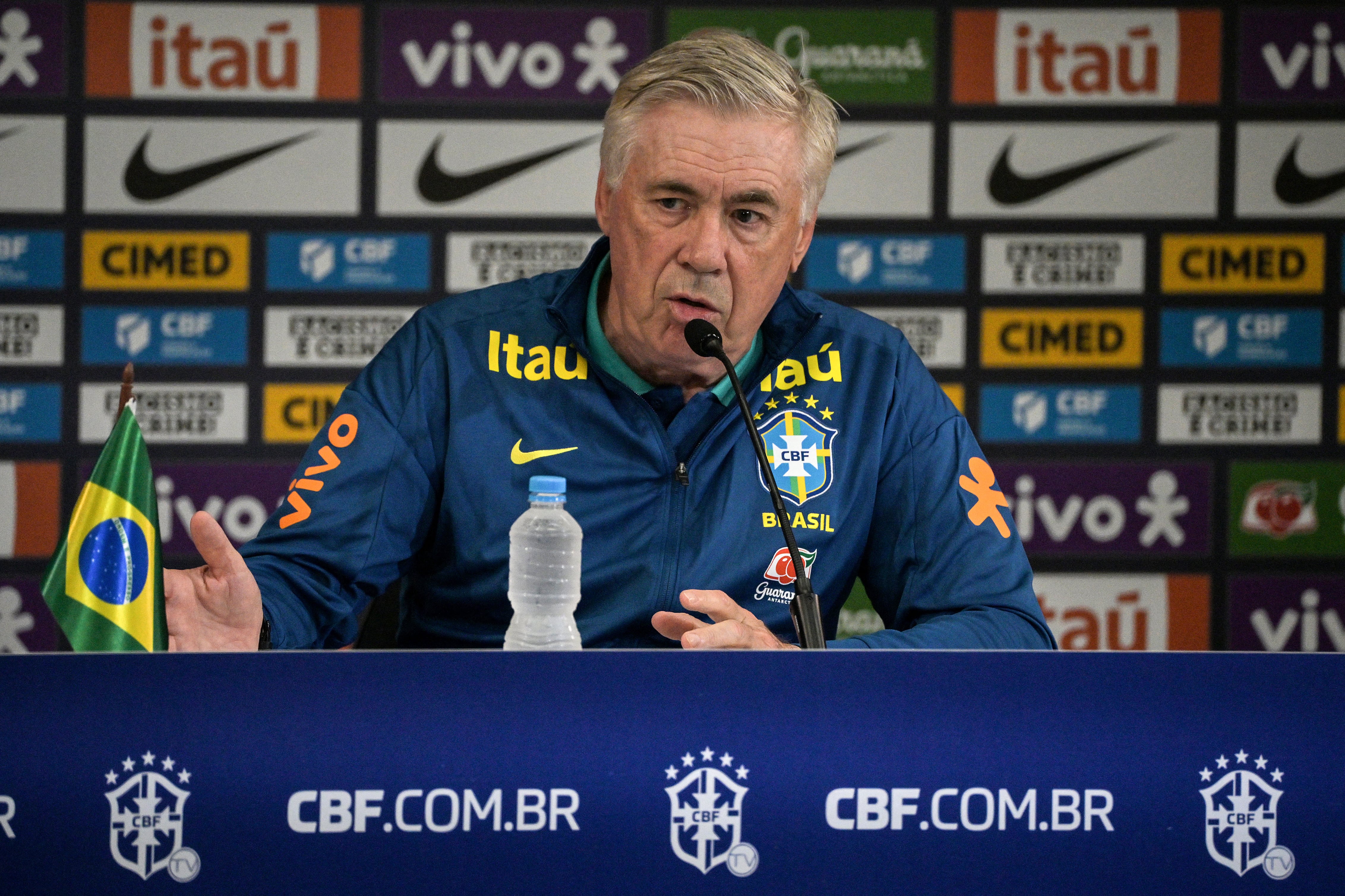 Carlo Ancelotti logra la clasificación con la Selección de Brasil.
