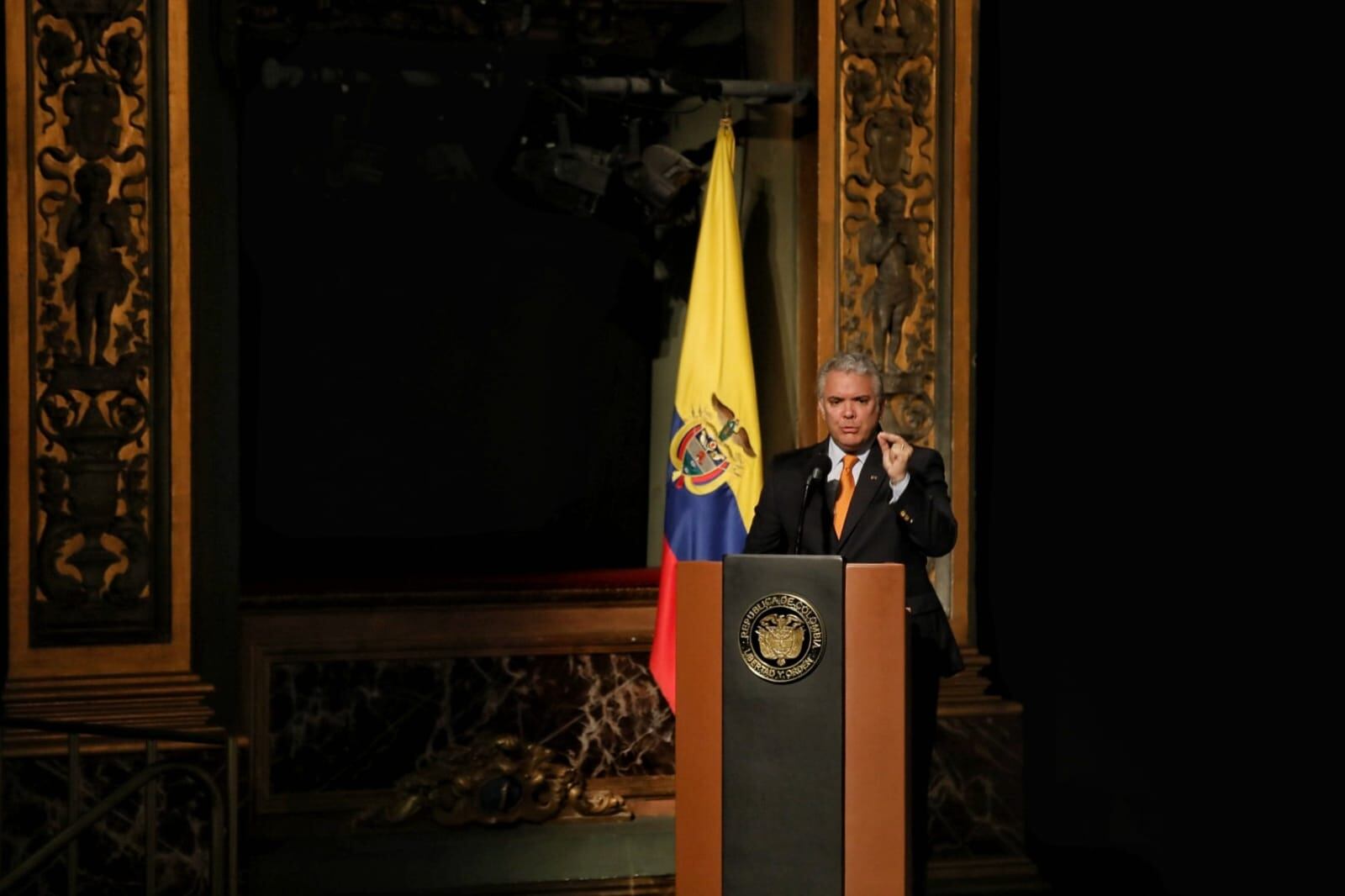 30 años de la Fiscalia en el Teatro Colón evento con El Presidente Iván Duque