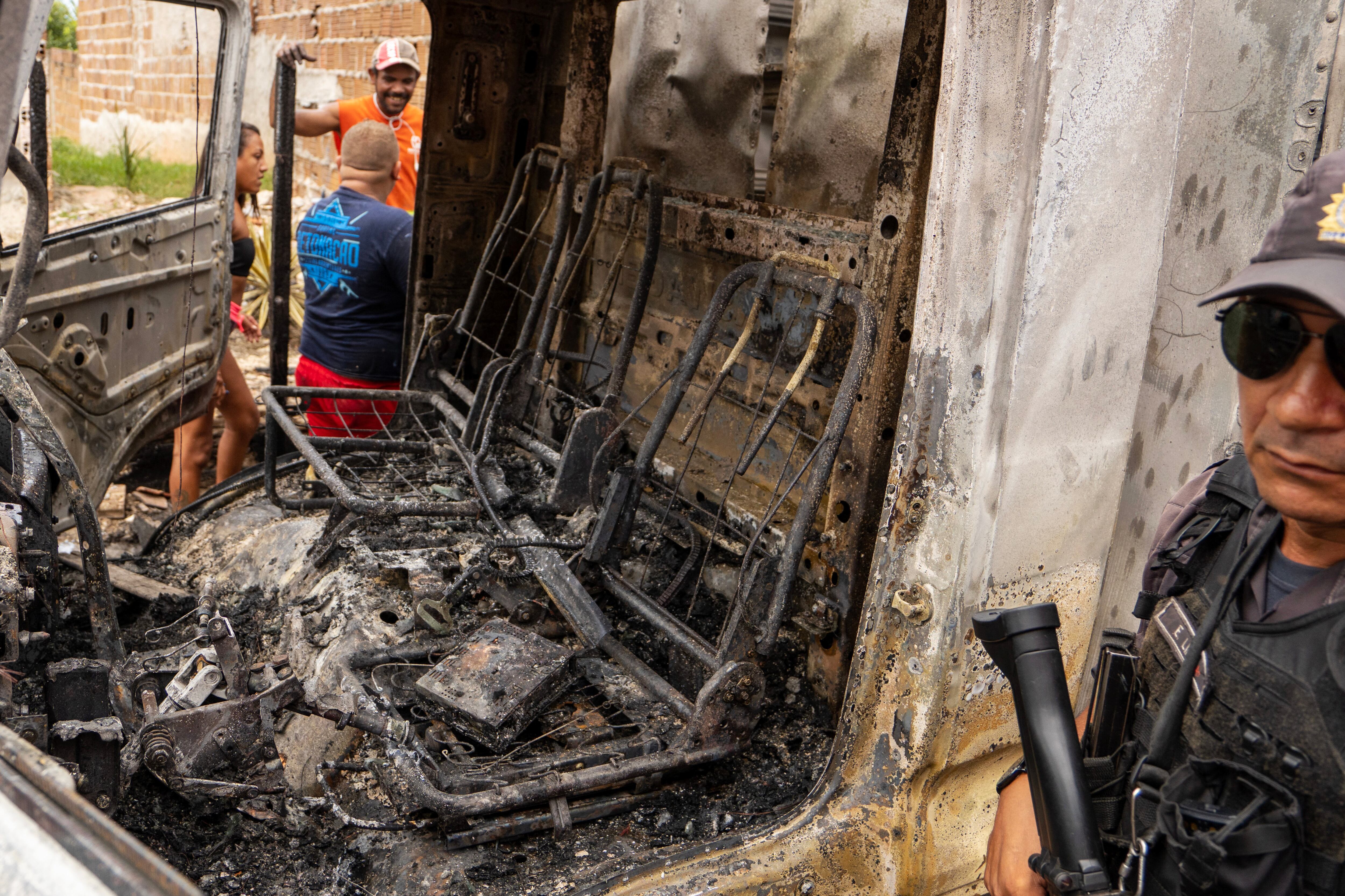 Tres madrugadas seguidas de ataques terroristas en el norte de Brasil. Foto: AFP.
