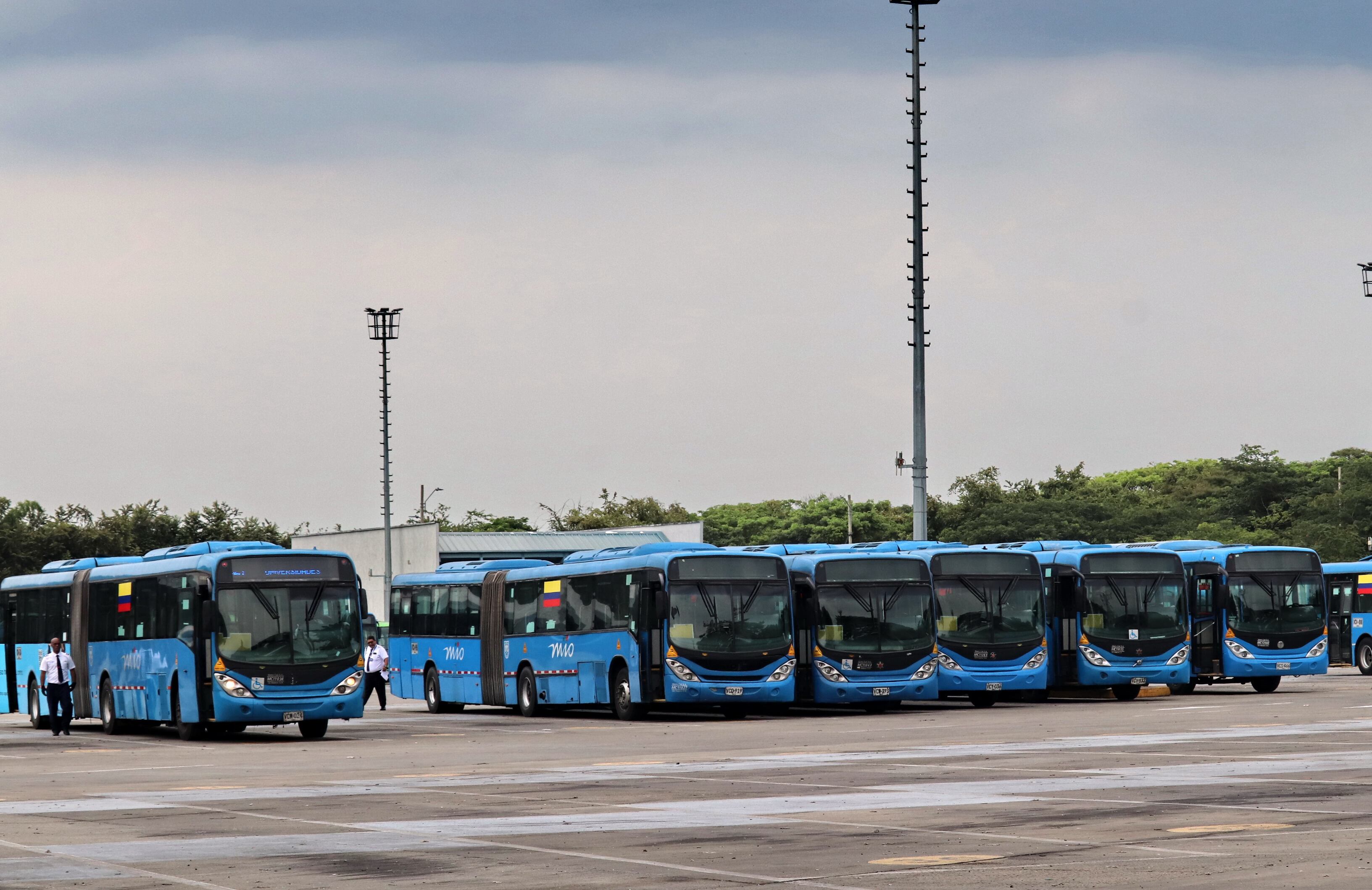Patio taller del MIO empresa GIT en Bochalema