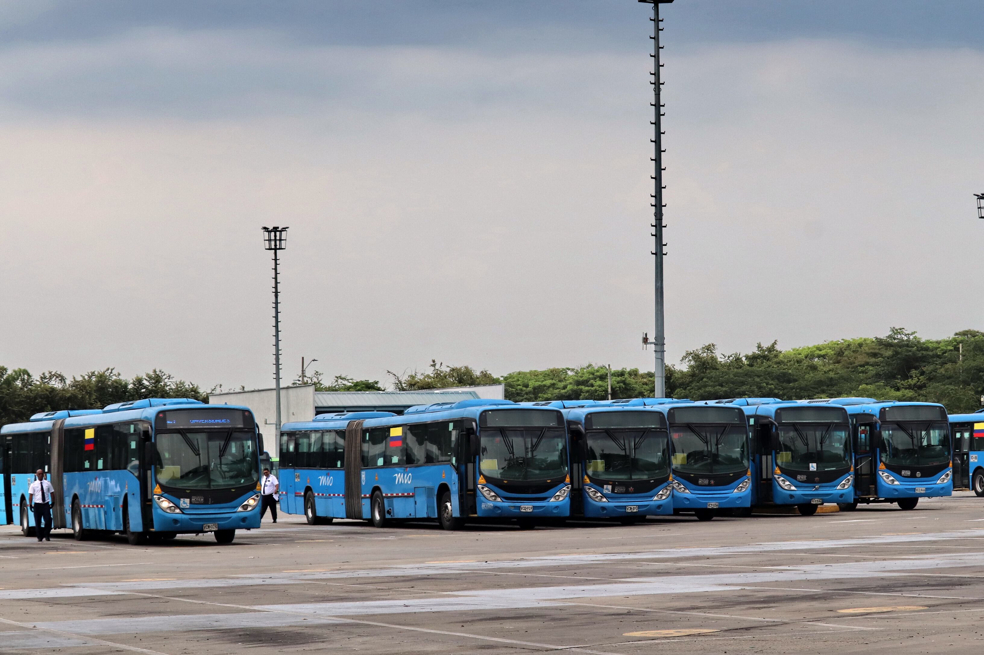 Patio taller del MIO empresa GIT en Bochalema