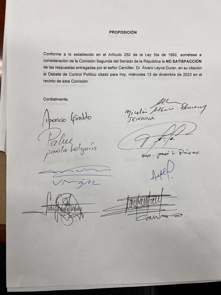 Declaración no satisfecho debate.
